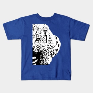 Leopard  B&W Kids T-Shirt